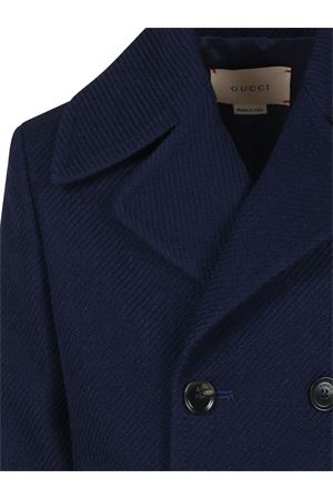 blue wool coat GUCCI KIDS | 784498XWA154804